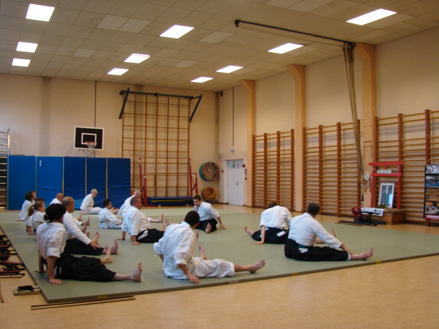 étirement - stage aikido 16 mai 2015